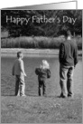 Happy Father’s Day To Husband, Man & Kids by Water card