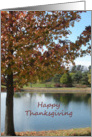Happy Thanksgiving with beautiful fall tree card