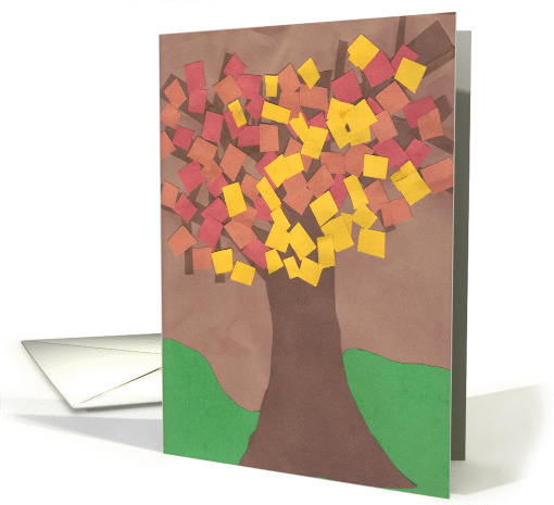 Fall Tree - Child's Art card (879889)