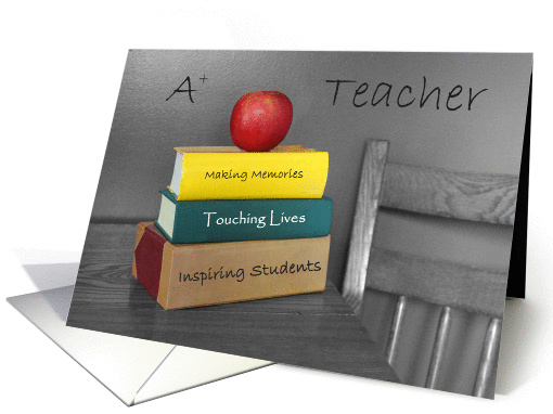 Thank You A+ Teacher card (926932)