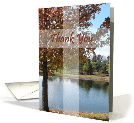 Thank You - Pastor Appreciation Card With Autumn Tree card (984159)