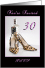 30th Party Invitation card