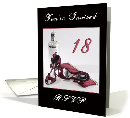 18th Birthday Party Invitation card (585167)