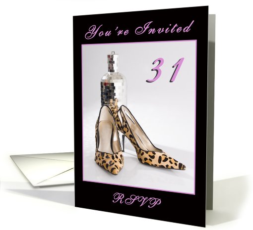 31st Birthday Party Invitation card (590408)