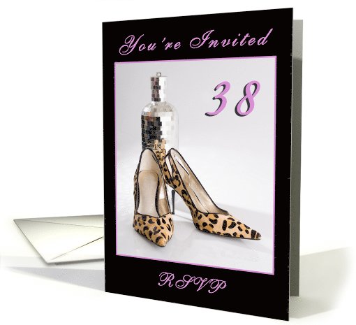38th Birthday Party Invitation card (590416)