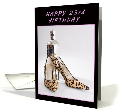 Happy 23rd Birthday card (590459)