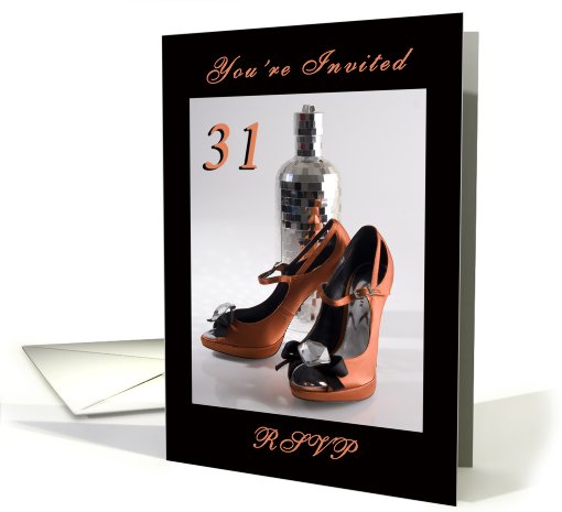 31st Birthday Party Invitation card (591210)