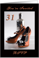 31st Birthday Party Invitation card