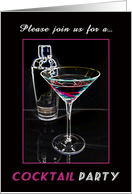 Cocktail Party Invitation card