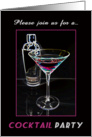 Cocktail Party Invitation card