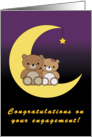 Congratulations on your engagement cute bears card