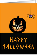 Happy Halloween Pumpkin card