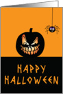 Happy Halloween Pumpkin card