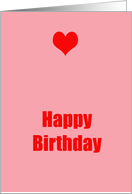 Happy Birthday card