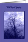 Sympathy Loss of Mother Bare Branched Tree in Dramatic Sky card