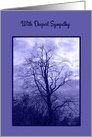 Sympathy Loss of Father Bare Branched Tree in Dramatic Sky card