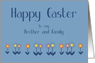 Brother and Family Easter Colorful Spring Flowers card