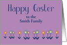 Easter Customized for any relation Contemporary Colorful Flowers card