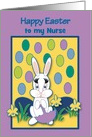 Nurse Custom Easter Raining Jelly Beans Bunny card