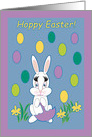 Easter Across the Miles Raining Jelly Beans Bunny card