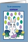 Godson Easter Custom Family Relation Raining Jelly Beans Bunny card