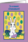 Grandson Easter Raining Jelly Beans Bunny card