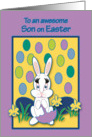 Son Easter Raining Jelly Beans Bunny card
