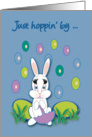 Uncle Easter Raining Jelly Beans Bunny card