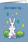 Aunt Easter Raining Jelly Beans Bunny card