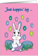 Cousin Easter Raining Jelly Beans Bunny card