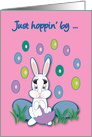 Cousin Easter Raining Jelly Beans Bunny card