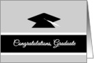 Congratulations Graduation Contemporary Graduation Cap card