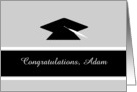 Congratulations Graduation Custom Name School Graduation Cap card