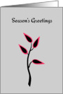 Season’s Greetings Simple Beautiful Tree Silhouette card