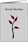 Business Season’s Greetings Simple Beautiful Tree Silhouette card