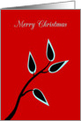 Christmas From our Home Simple Beautiful Tree Silhouette card