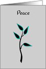 Remembrance Christmas Peace Simple Beautiful Tree Silhouette card