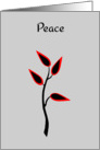 Remembrance Christmas Military Peace Simple Beautiful Tree Silhouette card