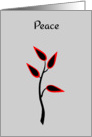 Remembrance Christmas Military Peace Simple Beautiful Tree Silhouette card