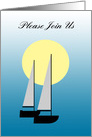 Invitation Gay Wedding Shower Boats Sailing in the Sunlight card