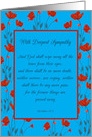 Mother Sympathy Religious Scripture Revelation in Red Poppy Frame card