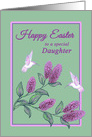 Daughter Easter White Hummingbirds on Lilac Tree Branch card