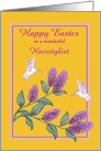 Easter Customize Relationship White Hummingbirds on Lilac Tree card