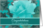 Congratulations Wedding for Son Beautiful Vintage Style Roses card