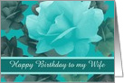 Birthday for Wife Custom Personalized Beautiful Vintage Style Roses card