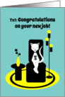 Congratulations New Job Funny Stylistic Texting Cat card