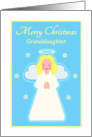 Christmas Granddaughter Sweet Child Angel with Stars card
