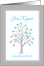 Parents Yom Kippur Tree of Life w Hebrew Blessing card