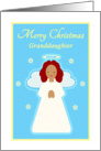 Granddaughter Christmas Sweet Child Angel with Stars card