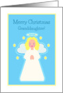 Christmas for Great Granddaughter Sweet Child Angel with Stars card